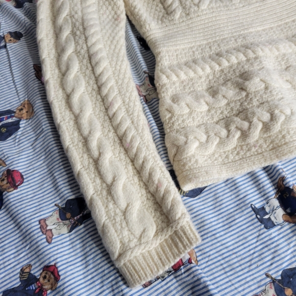 Vintage inis crafts cableknit sweater wool women's - Picture 3 of 9